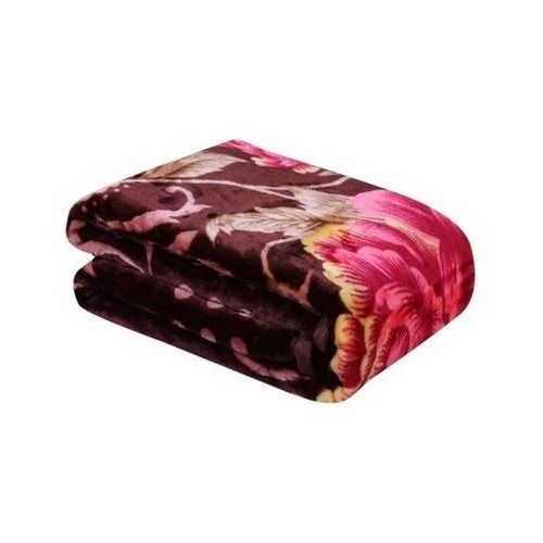 220X240 Cm Flower Printed Soft Mink Polyester Blankets Age Group: Adults