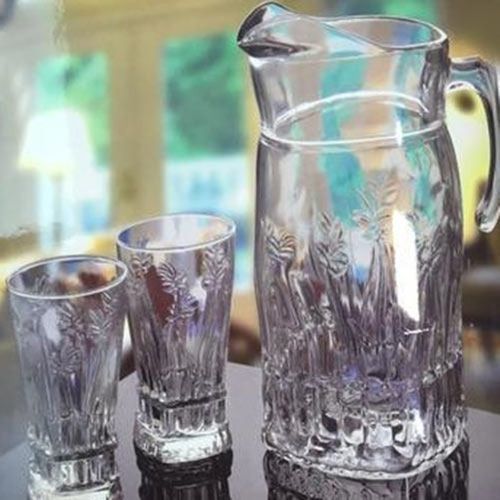 Stainless Steel Attractive Pattern Glass Set