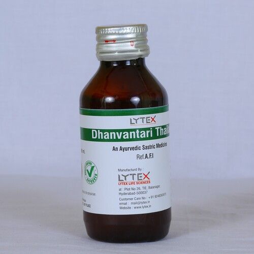 Silver Ayurvedic Safe To Use Dhanvantari Thailam