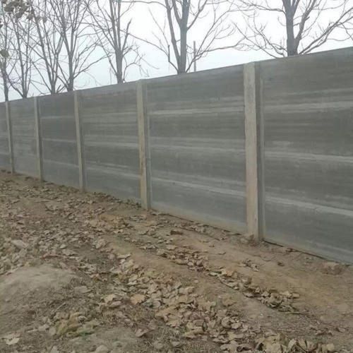 Silver Eco Friendly Concrete Boundary Wall