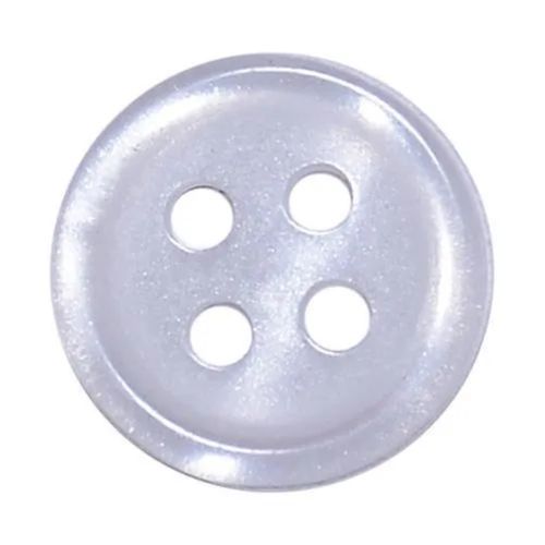 Lightweight Round Shape Plain Polyester 4 Holes Buttons for Garment Industry