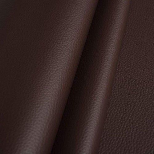 Brown Plain Synthetic Leather Fabric, Thickness: 1.4mm