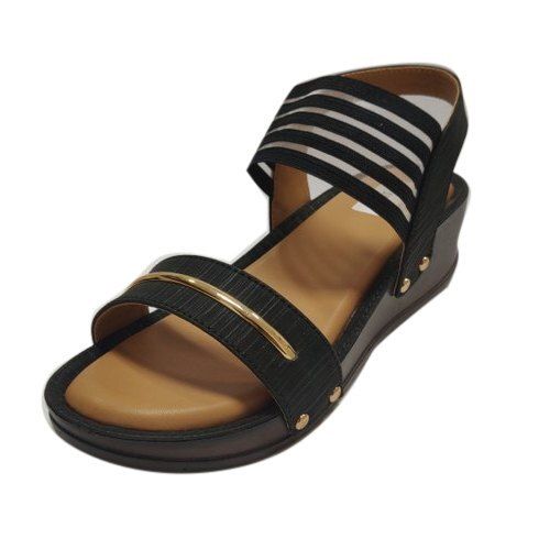 Casual Wear Flat Type Ladies Sandal, Size: 36-42