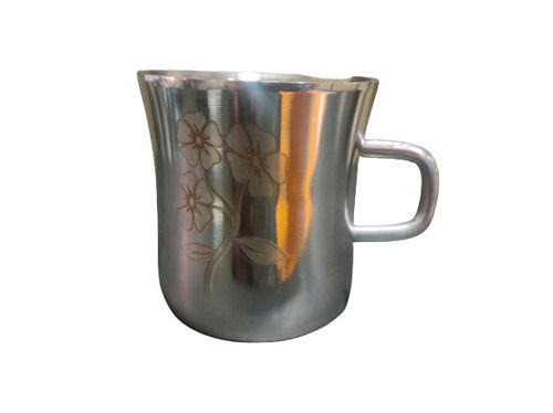 Polished Stainless Steel Damru Laser Print Cup