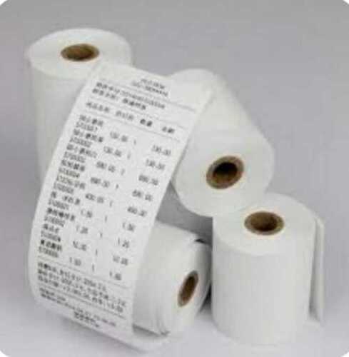 White Thermal Paper Roll For Fax And Pos Machines Size: Vary