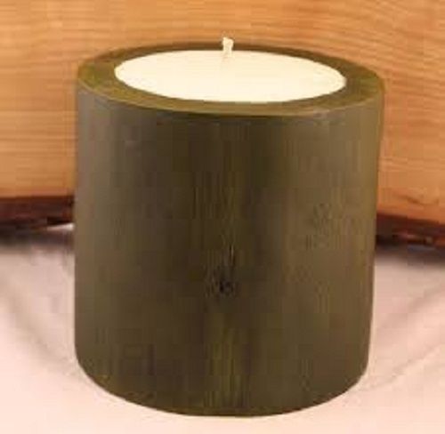 Eco Friendly Natural Brown Color Fancy Bamboo Candle