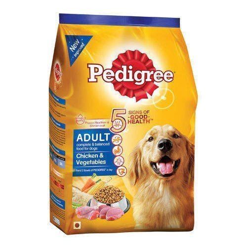 Yellow Delicious Rich Nutrients Hygienically Packed Healthy Pedigree Adult Chicken Dog Food