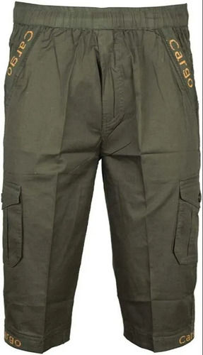 Strong Mens Stitched Normal Warm Standard Cotton Plain Cargo Capris For  Casual Wear at Best Price in Mumbai