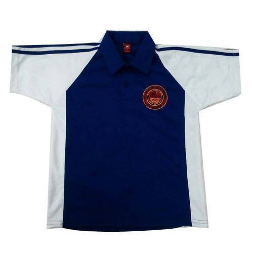 Strong Multi Color Hosiery Collar One Sided Logo Breathable Fabric School Uniform Shirts 