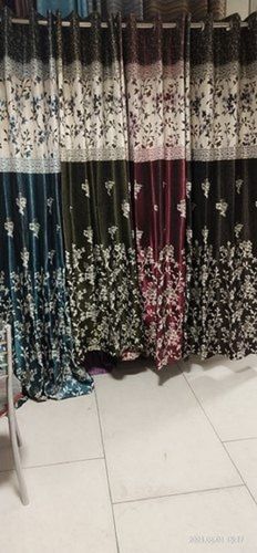 Multi-Color Designer Printed Jute Curtains For Door And Windows