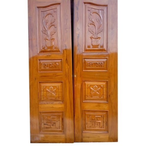 Sagwan Polish Solid Wood Door at Best Price in Indore National Alluminium