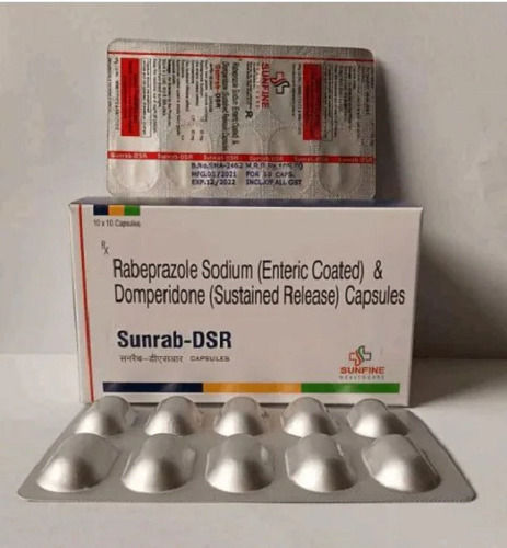 Sunrab-dsr Rabeprazole Sodium (Ec) And Domperidone (Sr) Capsules, 10x10 Alu Alu