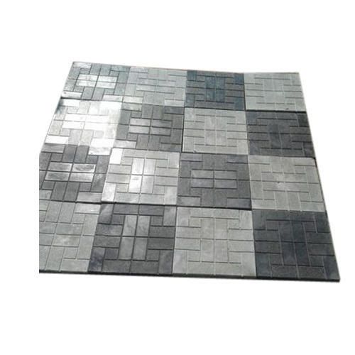 High Strength Anti-Slip White And Black Concrete Parking Tiles