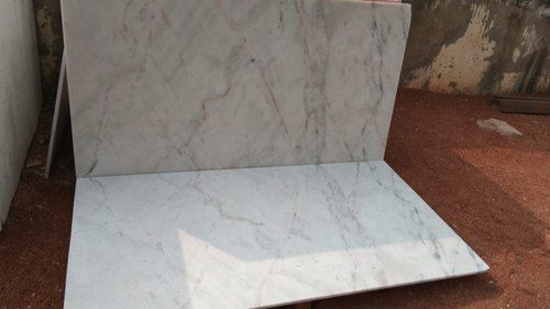 White Polished Finish Wonder Marble Floor Tile, Slab, Thickness: 14 mm