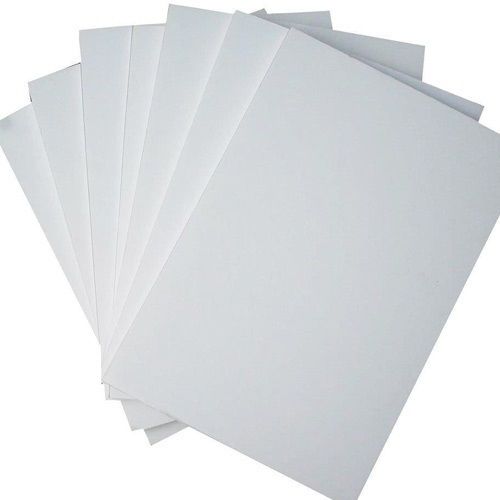 Rectangular Crack Resistant White Plain PVC Flat Sheets for Industrial