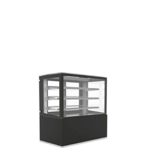 3 Feet Long Spacious Stainless Steel And Flat Glass Bakery Display Counter