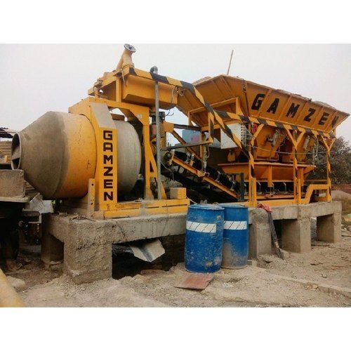 Automatic Mobile Concrete Batching Plant Used In Construction Sites