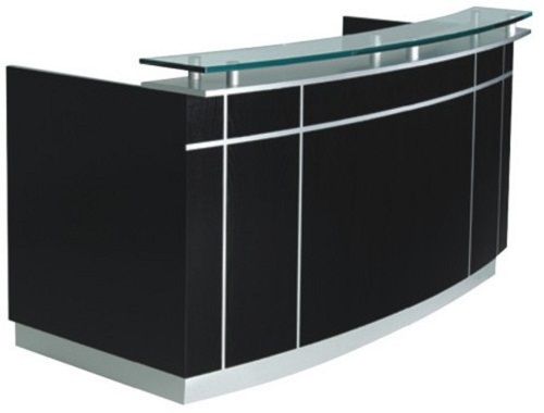 Painted Black Wodden Hard Structure Reception Counter