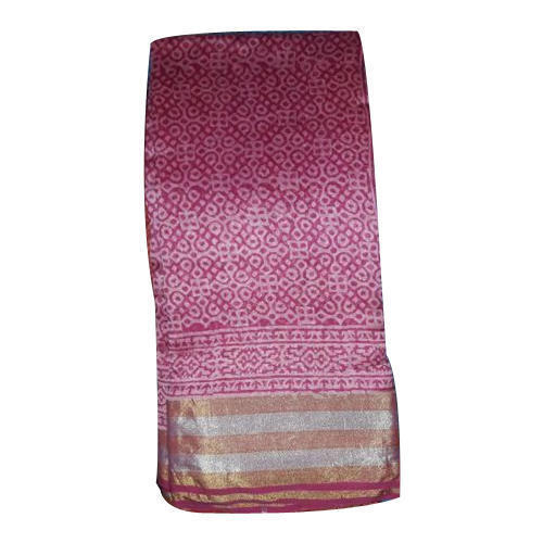 Ladies Daily Wear Multicolor Indian Printed Silk Saree