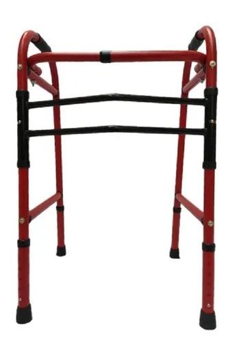 Mild Steel Powder Coated Height Adjustable and Foldable Walker For Hospital Use