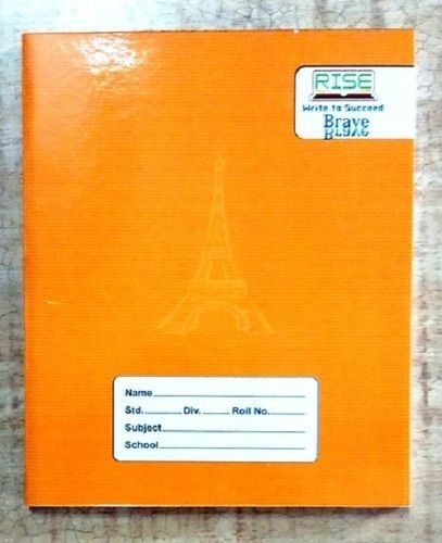 Rectangular Shape Paper White School Notebook, 160 Pages