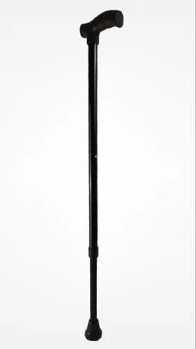 Powder Coated Mild Steel 9 inch Adjustable Height L Type Walking Stick