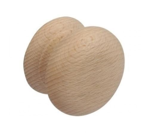 White 80-120 Grams Eco Friendly Termite Resistance Wooden Knobs For Doors And Windows