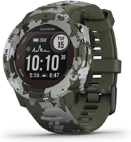 Men Garmin Instinct Solar Camo Edition Rugged Outdoor Smartwatch