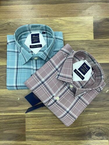 Mens Cotton Check Shirts