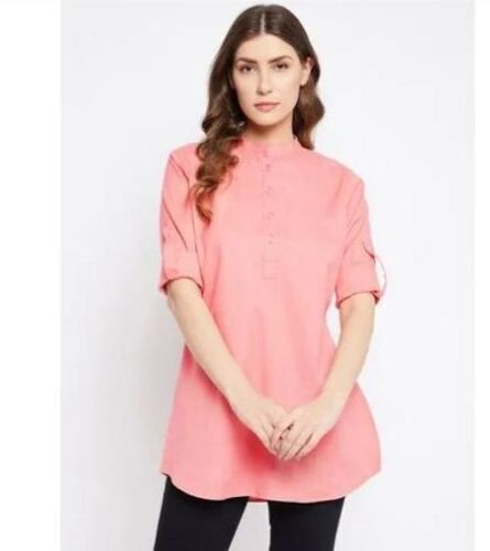 Multi Color Pure Cotton Fabric Regular Fit Casual Wear Bitterlime Ladies Tunics