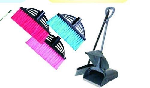 Plastic Dust Pan With Broom Set