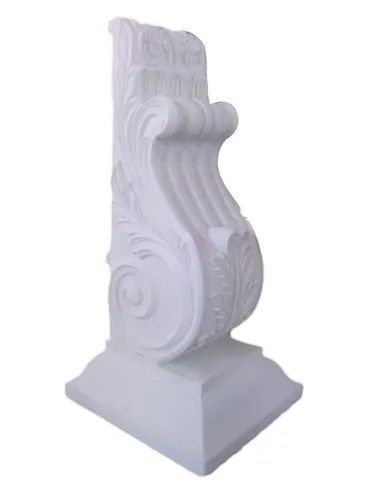 Waterproof White GRC Bracket, Height 1-1.5 Feet