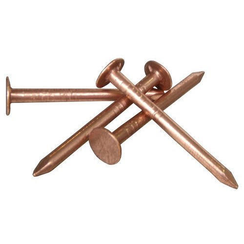 Ruggedly Constructed Round Copper Nails