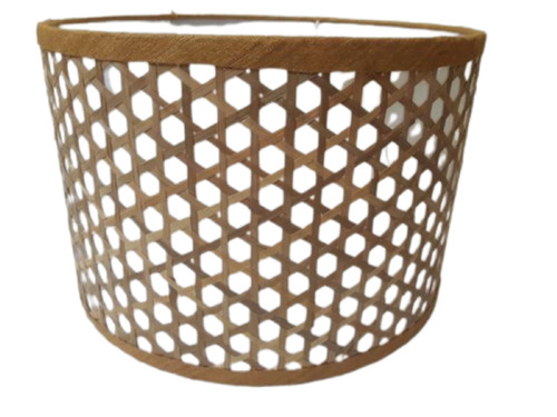 घर और कार्यालयों के लिए बेलनाकार आकार का 100% प्राकृतिक ठोस लकड़ी का लैंप शेड