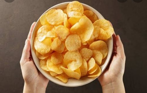 Delicious Crispy Salted Potato Chips With Unique Taste