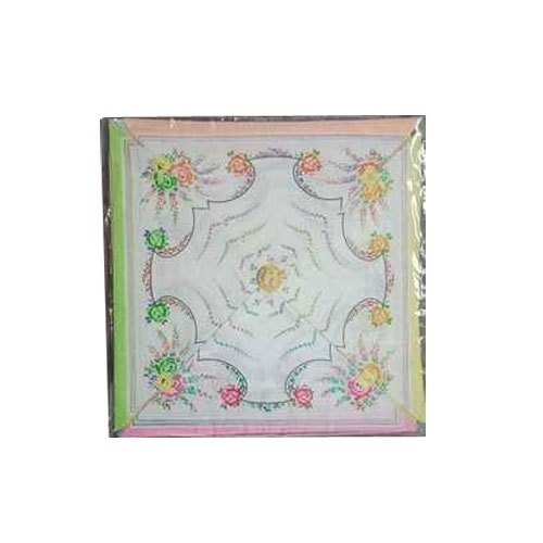 Cotton Printed Handkerchief - Size 12x12cm, Multi Color for Ladies