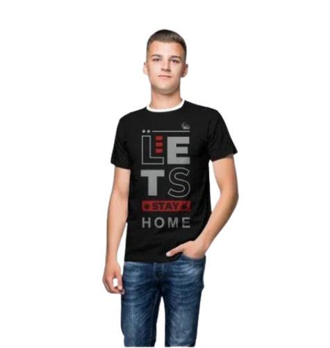 मल्टी कलर राउंड नेक हाफ स्लीव्स कैज़ुअल वियर पुरुषों की प्रिंटेड टी-शर्ट 