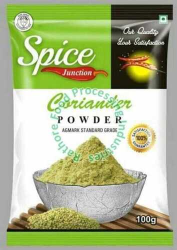 Organic Coriander Powder, 100 Gram Plastic Packaging, No Preservatives