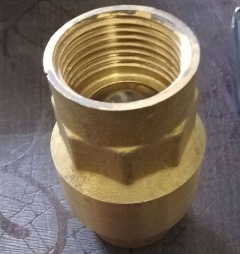Round Head Shape Superior Functional Rust Proof Hard Structure Brass Vertical Check Valve
