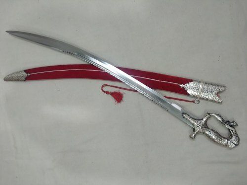 Steel Silver Decoration Sword, Material: Carbon Steel