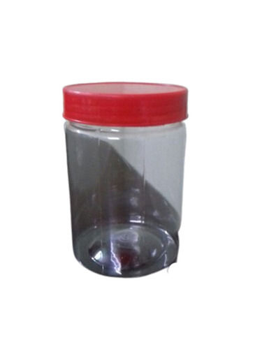 8 Inch Size 250 Grams Transparent Plastic Compact Jar With Rotating Cap