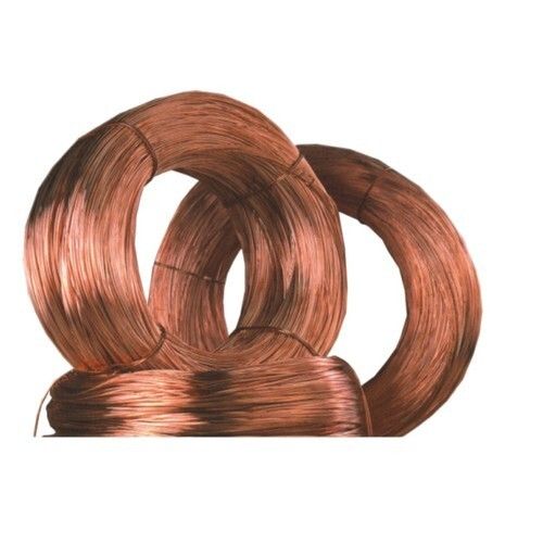 Red Bare Copper Wires With 4 To 15 Mm Thickness