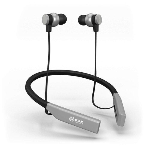 Black And Gray Wireless Neckband Battery Backup: 6 Hours