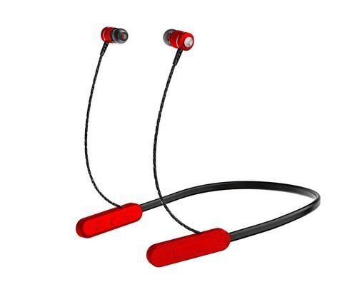 Black and Red Bluetooth Headset Use For Sound