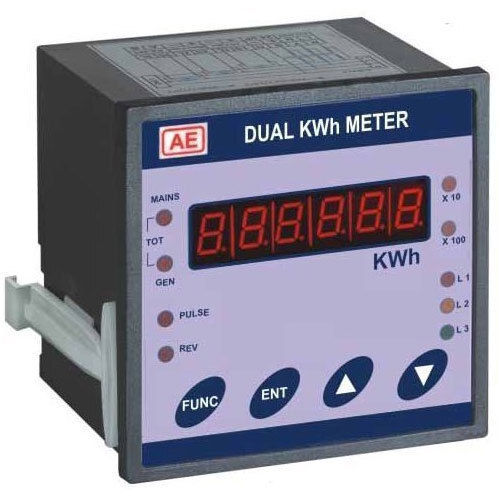 Dual Kilowatt Meter, Temperature Range: 0 to 50 Degree C, Voltage Range: 110 - 440 Volt AC