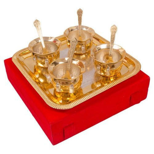 Golden Gold Plated Handi Bowl Set Application: Industrial