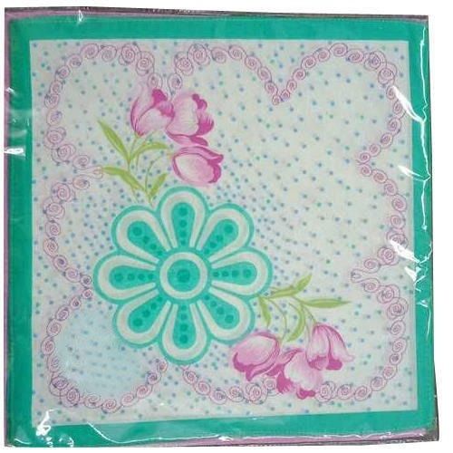 Multi Color Cotton Fabric Printed Dotted Pattern Handkerchief For Ladies