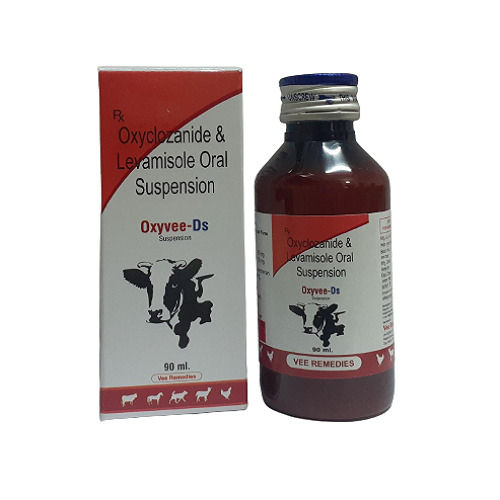 Oxyclozanide 60 Mg Levamisole HCI 30 Mg, For Clinical, Packaging Size: 90 ml