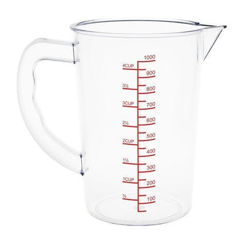 Transparent Plastic Measuring Jug For Chemical Laboratory