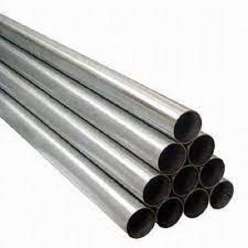 Silver Round Steel Pipes Length: 6  Meter (M)